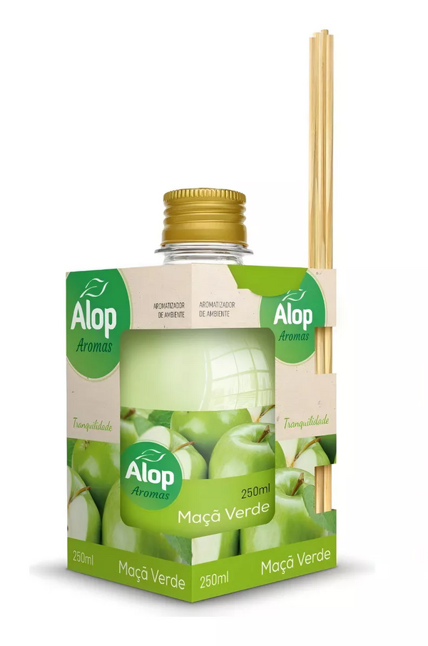Aromatizador de Ambiente 250ml Maça Verde Alop