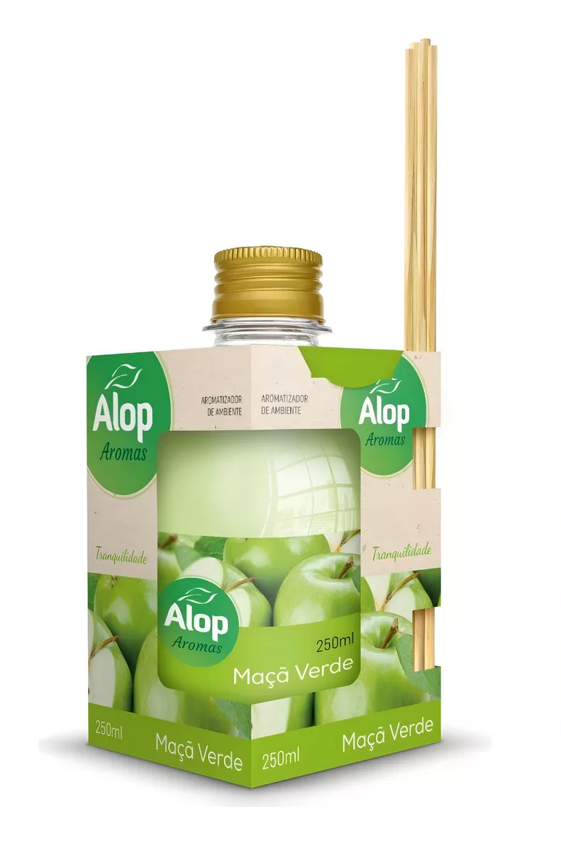 Aromatizador de Ambiente 250ml Maça Verde Alop
