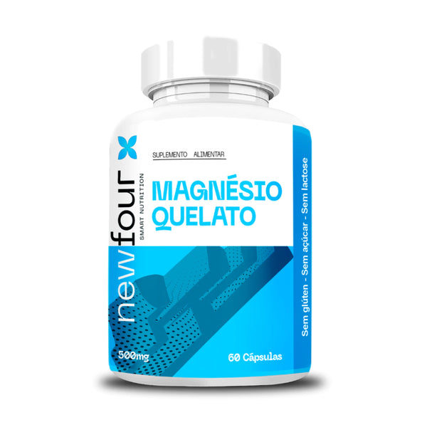 Magnésio Quelato 500mg 60 cápsulas New Four